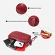 Сумка кросс боди через плечо женская из натуральная кожи Vintage leather-22889 Бордовая - изображение 6