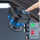 АЗП FM-модулятор WUW-C219 15 Вт 2 USB-порта Bluetooth 5.0 черный - изображение 5