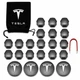 Набор колпачки на болты гайки колпачки на колеса 21 мм для Тесла Tesla + мешочек для хранения - изображение 2