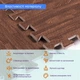 Пол пазл модульное напольное покрытие Sticker Wall Коричневое дерево МР6 600х600х10 мм (SW-00000204) - изображение 10