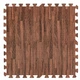 Пол пазл модульное напольное покрытие Sticker Wall Коричневое дерево МР6 600х600х10 мм (SW-00000204) - изображение 12