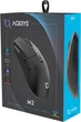 Миша Aqirys M2 Wireless/Bluetooth/USB Black (AQRYS_M2BK) - зображення 2