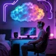 Світлодіодний 3D нічник Хмара з USB декоративний світильник RGB з м'яким світінням та повітряною текстурою LED-стрічка 200 см - зображення 2