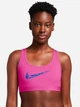 Спортивный топ для фитнеса женский Nike Bra FN2898-605 XS Розовый/Голубой (0196975000722) - изображение 9