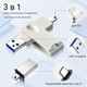 USB-флешка Nanopell 128 ГБ з автономним адаптером Type-C - изображение 3