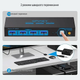 KVM-перемикач VPFET 2x1 Displayport 8K USB 3.0 для 2 ПК 1 монітор 4 USB пристрою чорний - изображение 3