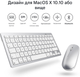 Комплект Bluetooth-клавіатури та миші для Mac, надтонкий OMOTON - зображення 3