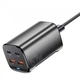 Зарядний пристрій Essager 2xUSB-C + 2xUSB 67W GaN (ECT2AC-JYB0G-Z) - зображення 2