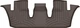 Килимки Weathertech HP Choco для Toyota Grand Hightlander (mkI); Lexus TX (mkI) 2023→ (3 ряд) (WT 4718273IM) - зображення 1