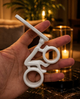 Держатель для шланга кальяна двойной Разноцветный Пластиковый "Велосипед" - зображення 4