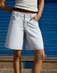 Жіночі шорти бермуди Bershka Baggy denim Bermuda shorts Light Blue 36 (0941/220/428) - изображение 4