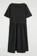Сукня жіноча COS layered boat-neck midi dress 1293955001 S Чорний - изображение 6