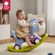 Качалка Babycare детская 4 в 1 с каруселью, синяя - изображение 4