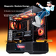 Игровой компьютерный корпус SAMA Jingjie Lite Black ATX Seaside View с модульной конструкцией / звукоизолирующей системой / разъемом для материнской платы сзади / двумя местами для водяного охлаждения 360 мм / разъемом Type-C - изображение 6