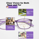Очки для чтения Chuangguo Da Ming для женщин, с автофокусом, защита от синего света - изображение 11