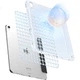 Чохол Shanmo для iPad Mini 6 та 7 2021-2024 з відділенням для стилуса, акриловий прозорий із захистом від згинання, сірий - зображення 2
