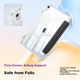 Чохол Shanmo для iPad Mini 6 та 7 2021-2024 з відділенням для стилуса, акриловий прозорий із захистом від згинання, сірий - зображення 7