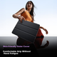 Чохол Shanmo для iPad Mini 6 та 7 2021-2024 з відділенням для стилуса, акриловий прозорий із захистом від згинання, сірий - зображення 12