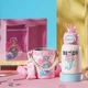 Детская термокружка BeddyBear с двойной крышкой и трубочкой, модель Open-Smiling, из стали 316, большой объем, 600 мл, дизайн «Русалка». - изображение 9