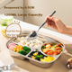 Ланч-бокс Maxcook MCFT9323 зі сталі 316L з 5 відділеннями та кришкою - зображення 9