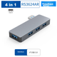 Док-станція розширення Youlianxing USB 3.0, пряме підключення праворуч, 4 порти, клейкий розгалужувач-концентратор, один-до-конвертер, підходить для ноутбуків Dell та Xiaomi - зображення 6