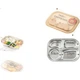 Ланч-бокс Maxcook MCFT9156 зі сталі 316L з 4 відділеннями та кришкою, для мікрохвильовки - зображення 3