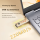 Флеш-накопичувач HP 32 ГБ USB 3.2 помаранчевої ємності USB-накопичувач високої швидкості 220 МБ/с для навчання, офісу, торгів, комп'ютера, автомобіля, універсальний металевий USB-накопичувач - зображення 7