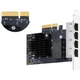 TP-LINK Четырехпортовая гигабитная сетевая карта PCI-E, внутренняя проводная сетевая карта для настольного компьютера, независимая сетевая карта для сервера, гигабитная сетевая карта Ethernet с портом расширения RJ45 NG324 - изображение 2