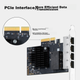 TP-LINK Четырехпортовая гигабитная сетевая карта PCI-E, внутренняя проводная сетевая карта для настольного компьютера, независимая сетевая карта для сервера, гигабитная сетевая карта Ethernet с портом расширения RJ45 NG324 - изображение 6