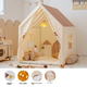Детская игровая палатка Little Dove «Домик медведя» с хлопковым ковриком и деревянными опорами - изображение 5
