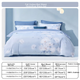 Комплект постельного белья BEYOND Home Textile, комплект из четырех предметов: пододеяльник и простыня из чистого хлопка, 100% хлопок, стеганый пододеяльник из 100% хлопка для кровати 1,8 метра, для дома и гостевой комнаты. - изображение 4