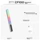 Профессиональный световой стержень Zhiyun CF100,100 Вт,полноцветный RGB,портативный светодиодный заполняющий свет,портретное освещение,освещение для прямых трансляций и фотосъемки,атмосферный ледяной свет CF100,стандартная конфигурация. - изображение 4