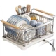 Набор для хранения мисок и тарелок Shuaishi Kitchen из нержавеющей стали 304: сушилка для посуды, органайзер для столовых приборов, полка для хранения. - изображение 1