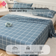Простыня Grace из полиэстера с начесом 230x250 см, синяя - изображение 7