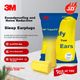 3M беруши,звукоизолирующие,защищающие от свиста и шума фейерверков,промышленное шумоподавление,уровень шумоподавления 32 дБ,беспроводные беруши пулевидной формы,200 штук - изображение 4