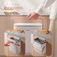 Ведро для мусора Ecoco E23115 настенное подвесное 7 л с крышкой, для кухни, ванной и гостиной, серое - изображение 10