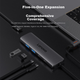 Док-станція розширення Lenovo Type-C, кабель USB-C на HDMI, розгалужувач-хаб, дублювання екрана 4K, швидкий зарядний хаб PD, USB-адаптер, підходить для ноутбуків та настільних комп'ютерів - зображення 7