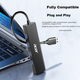 USB-хаб Acer 3.0, док-станція розширення, високошвидкісний 4-портовий адаптер-хаб, сумісний із настільними комп'ютерами та ноутбуками, багатопортовий конвертер, подовжувач, 1 метр - зображення 9