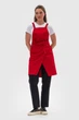 Фартук официанта, бармена, кондитера Vsetex Cappuccino Classic Красный - изображение 4