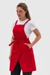 Фартук официанта, бармена, кондитера Vsetex Cappuccino Classic Красный - изображение 6