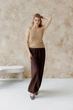Женская вязаная майка ART KNIT бежевая, M 045644 - изображение 10