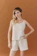 Женские шорты из муслина ART KNIT бежевые, L-XL 045977 - изображение 4