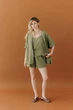 Женские шорты из муслина ART KNIT фисташковые, S-M 045947 - изображение 8