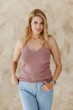 Женская вязаная майка розовая пудра ART KNIT , M 045632 - изображение 10