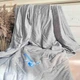 Літня тонка ковдра холодок Євро 200х230 см гіпоалергенна шовкова Сірий (Р7-mur-hol-004-1) - зображення 1