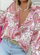Сорочка з принтом пейслі рожева з різнобарвним Zara розмір М - изображение 3