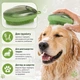 Массажная резиновая щетка мочалка для животных с отсеком для шампуня BATH BRUSH (зеленая) - изображение 4