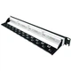 Патч-панель 19″ 24xRJ-45 UTP, кат. 6a, с задним организатором с пластиковыми шторками, LW L&W ELECTRONICAL LW-PP74 - изображение 2