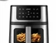 Аэрофритюрница + Гриль DOMOTEC MS-3225 7 л 3800W без масла, мультипечь с 8 программами, сенсорным дисплеем и смотровым окном - изображение 3