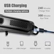 Триммер для волос аккумуляторный с T-образным ножом LED дисплеем и USB Type-C Kemei KM-1675 - изображение 5